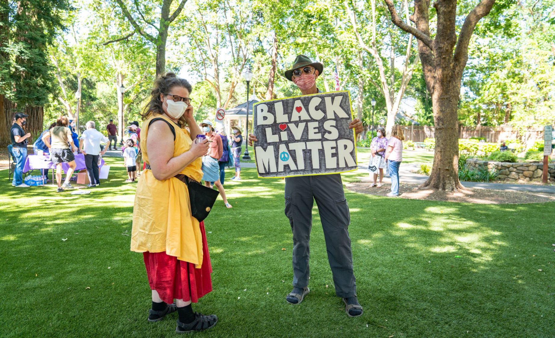 Calistoga peaceful protest